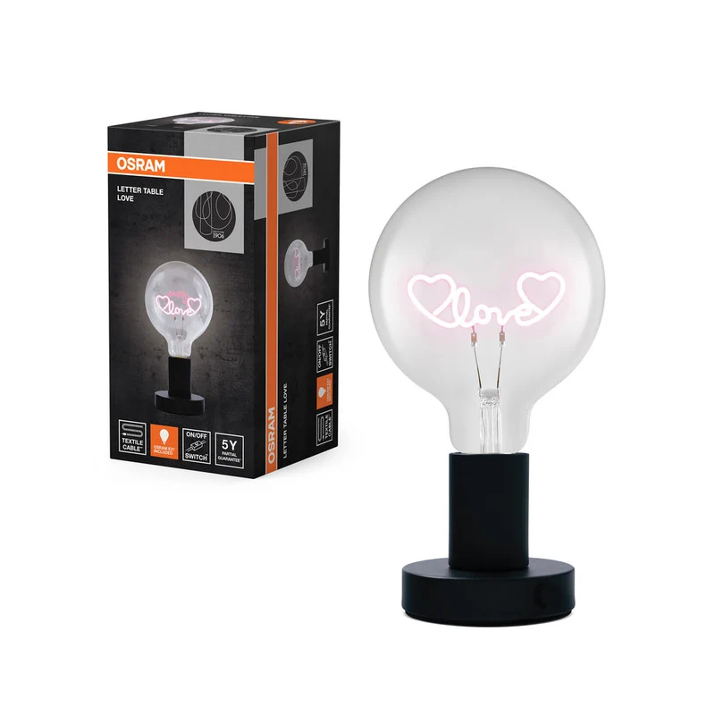 OSRAM 1906 LAMPE DE TABLE LETTER Love 1.2W E27