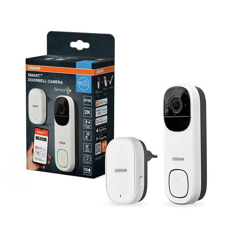 OSRAM Wifi SMART+ caméra extérieure intelligente sonnette blanche