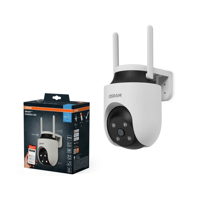 OSRAM Wifi SMART+ caméra de surveillance extérieure intelligente rotative blanche