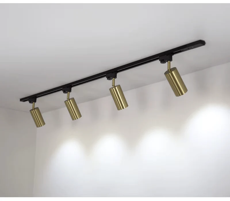 Luminaire Spot Noir et Doré