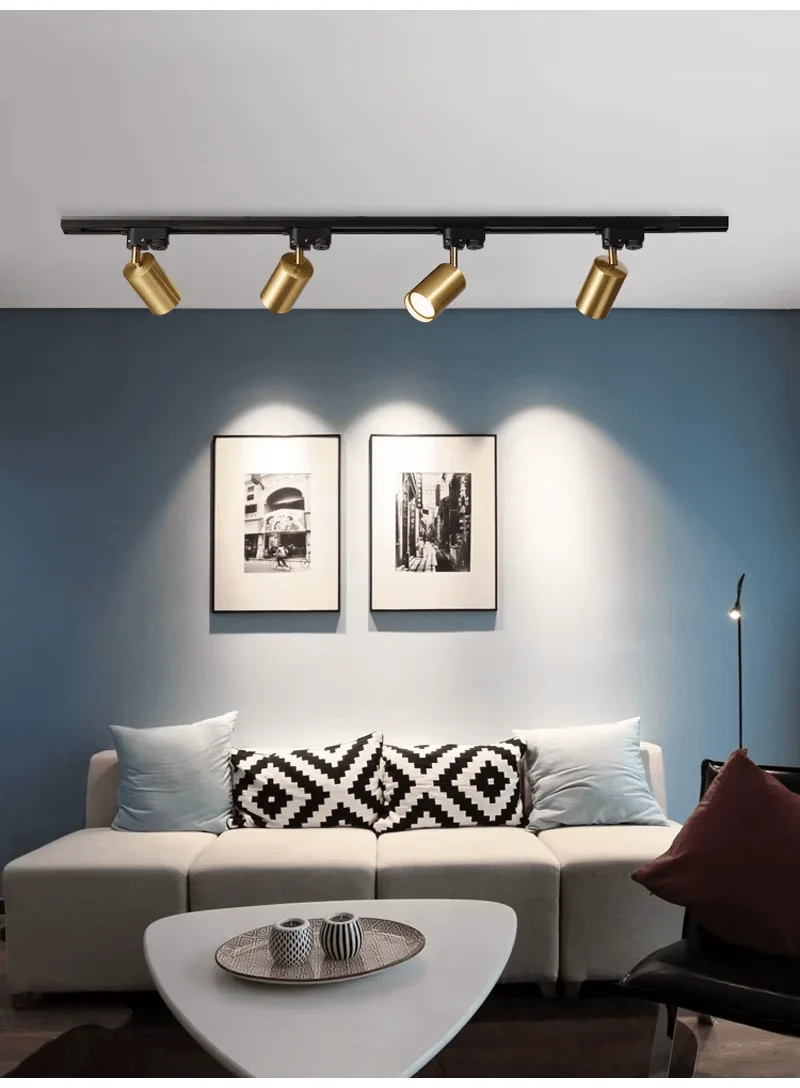 Luminaire Spot Noir et Doré