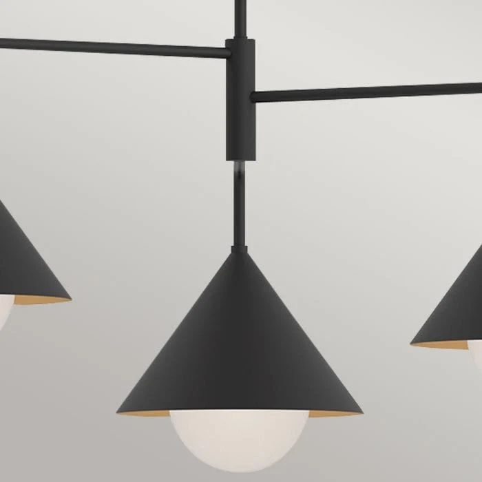 Lustre Cuisine Japonais Noir et Blanc