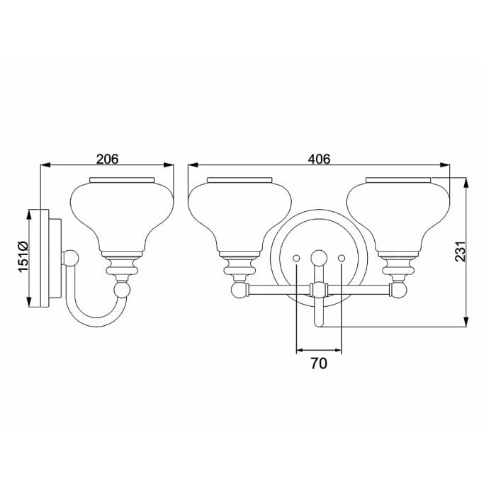 Lampe Murale Argent Pour Salle de Bain