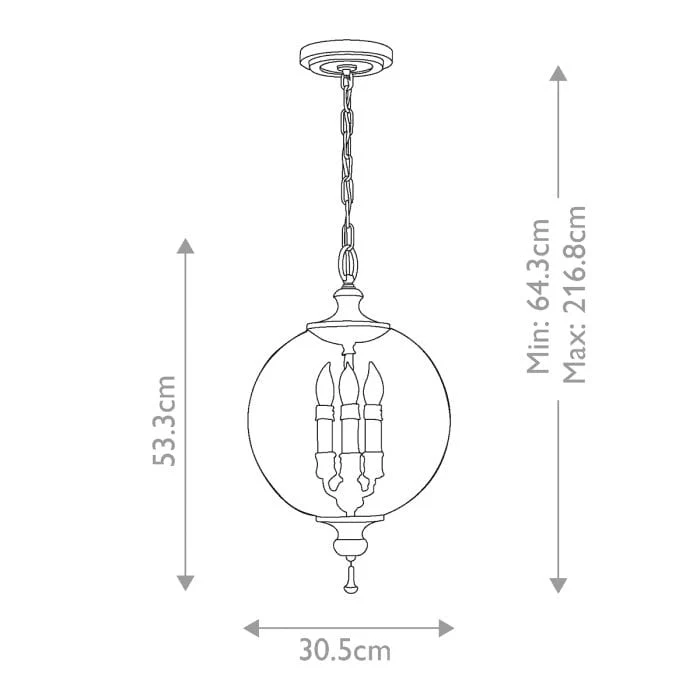 Suspension Orientale Or