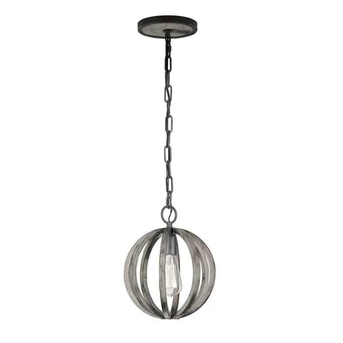 Suspension en Bois Gris
