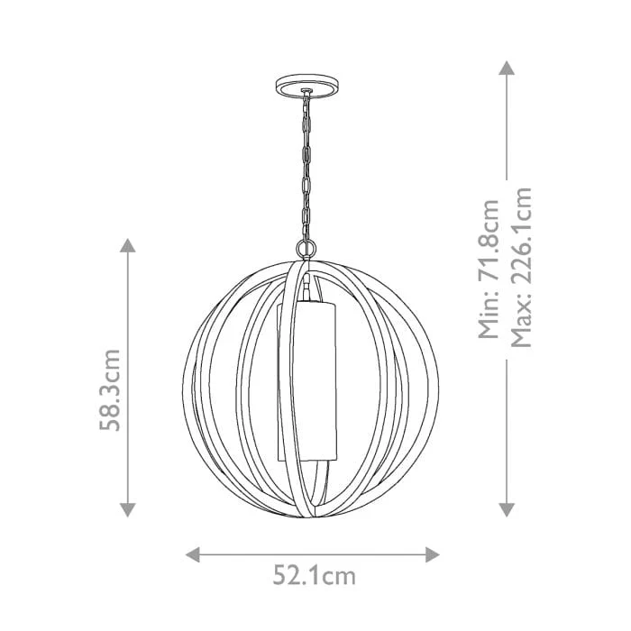 Suspension pour Entrée en Bois