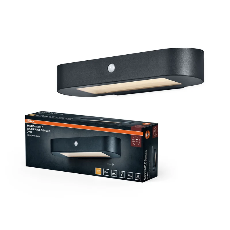 OSRAM ENDURA Style Applique solaire ovale, capteur, 3000K