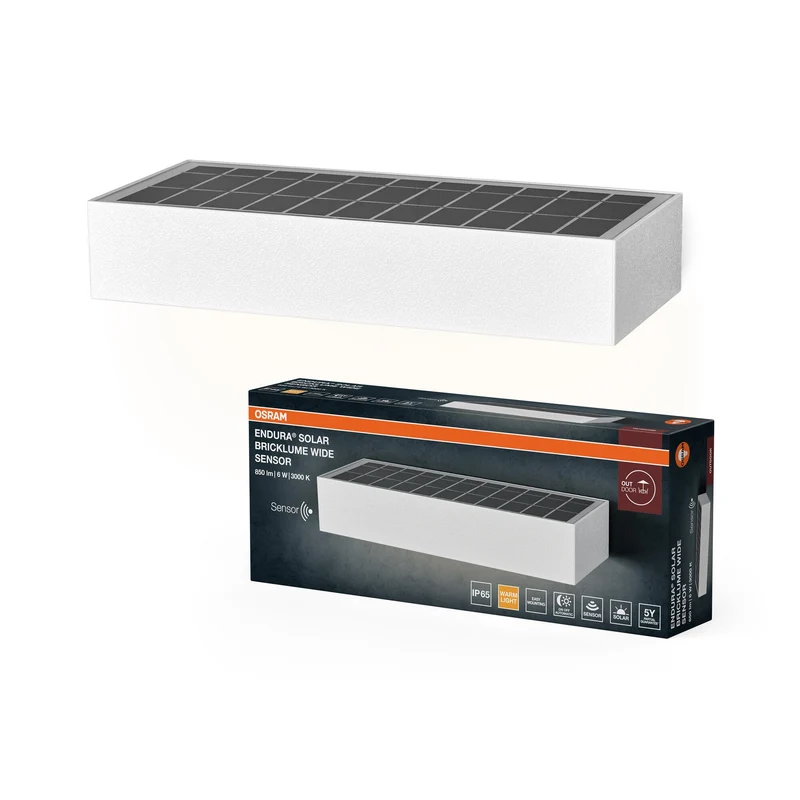 OSRAM ENDURA STYLE BRICKLUME Applique solaire, 6W, blanc