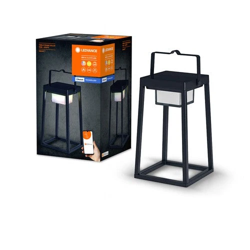 Lampe de table solaire Bluetooth LEDVANCE SMART+ Outdoor, noire, carrée