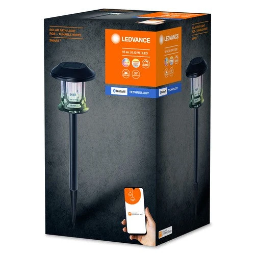 LEDVANCE SMART+ piquet de jardin solaire Bluetooth, noir