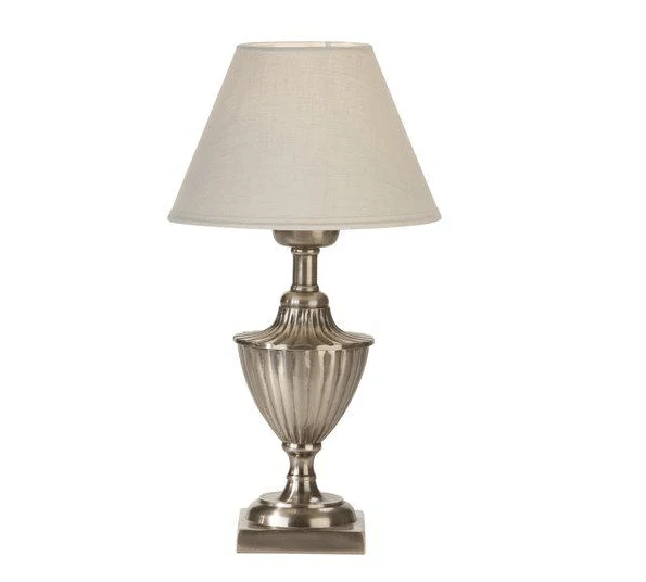 Lampe argentée style italien pour Salon