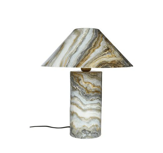 Lampe de table design marbre