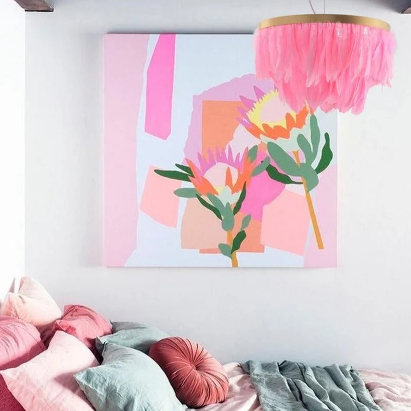 Lustre Plume Rose