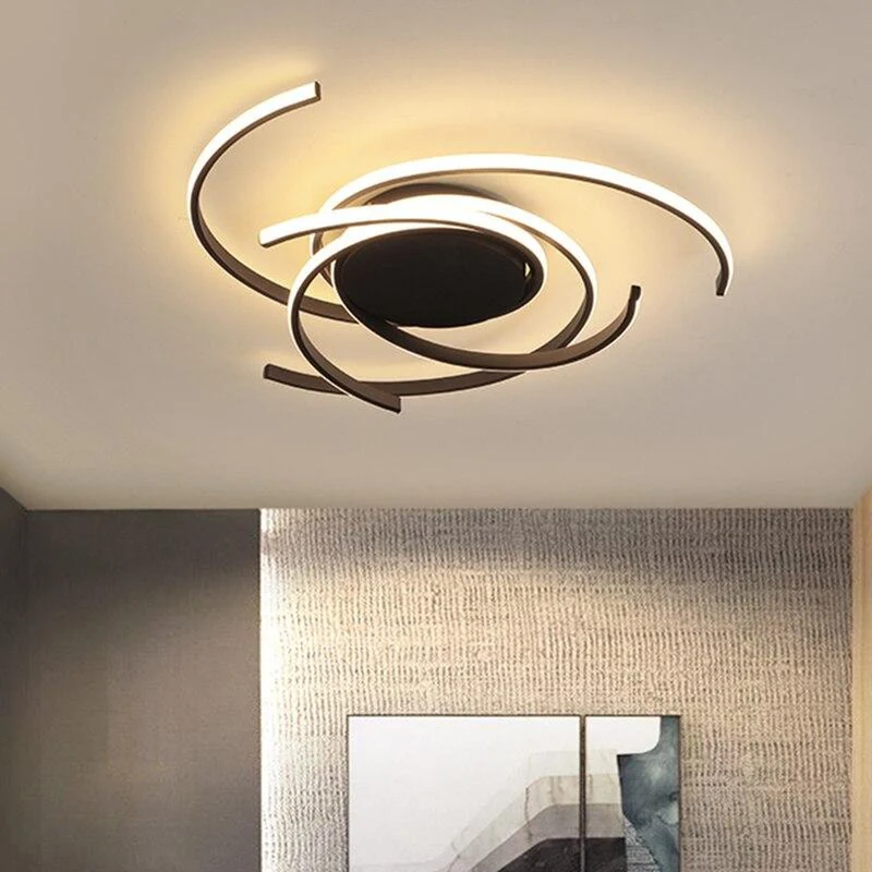 Lustre Noir Moderne