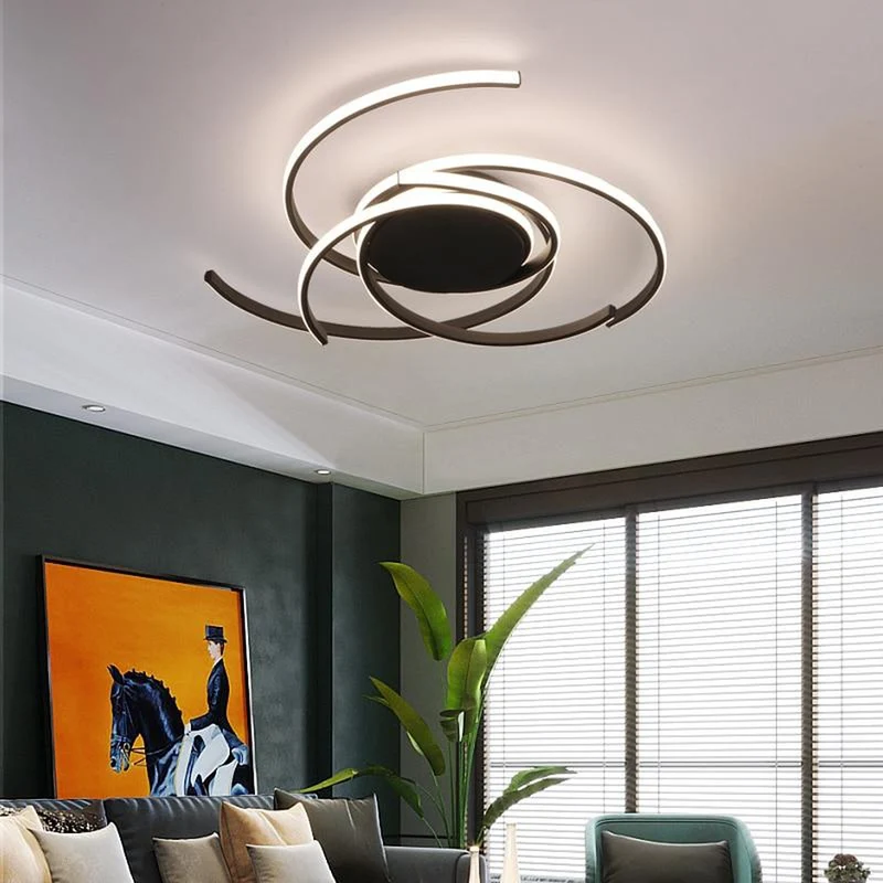 Lustre Noir Moderne