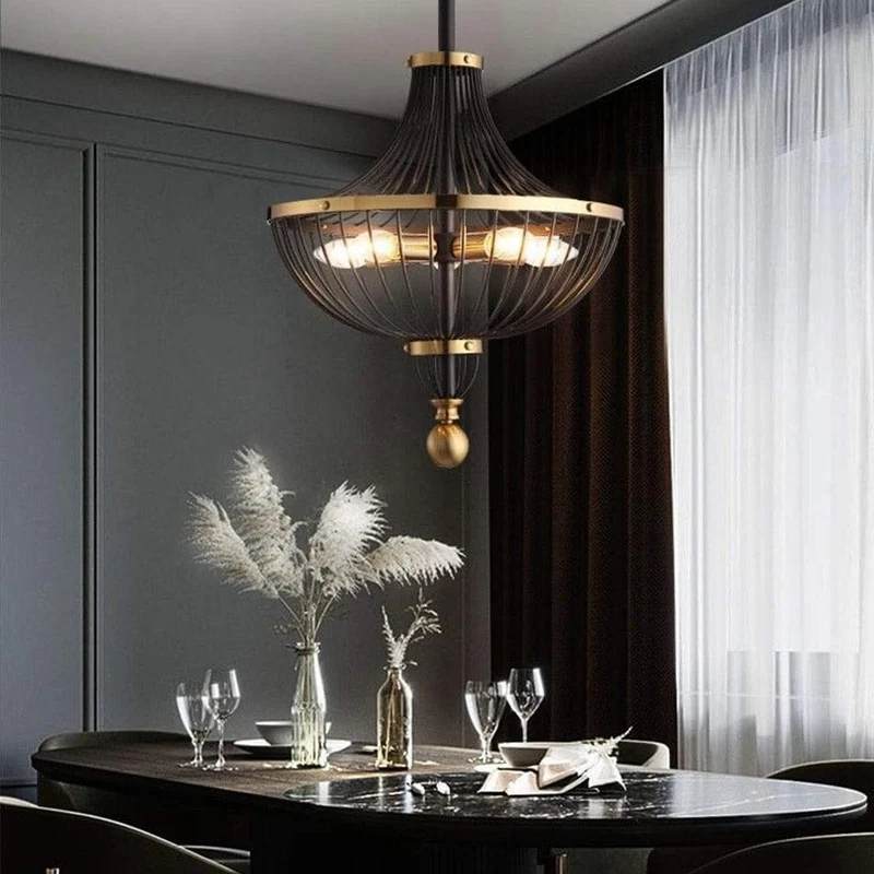 Lustre Fer Noir