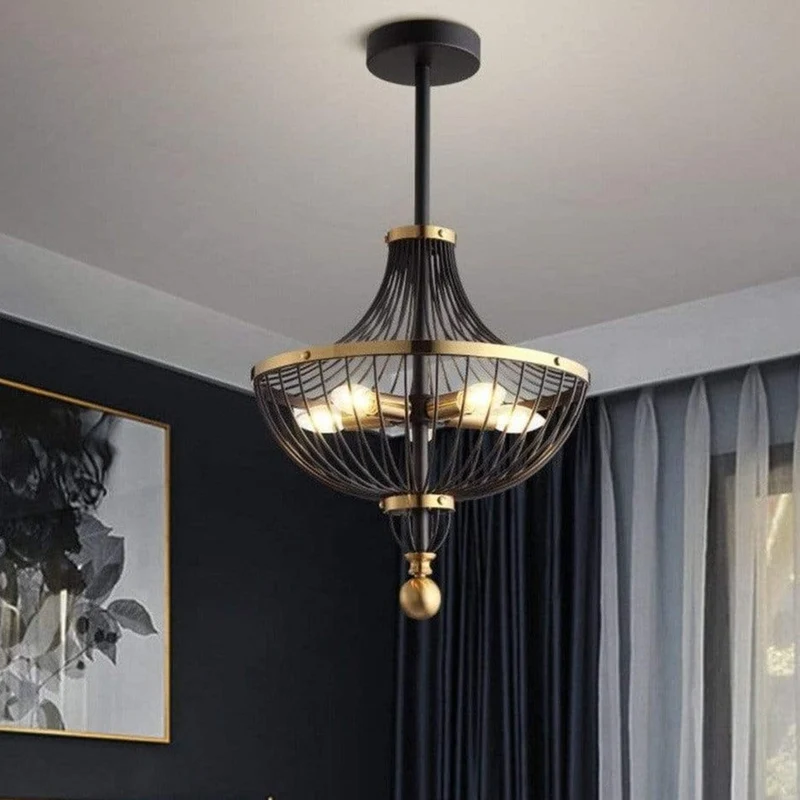 Lustre Fer Noir
