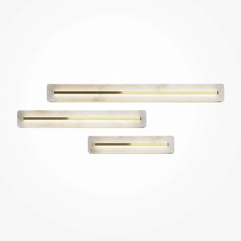 Barre LED Design Marbre Blanc