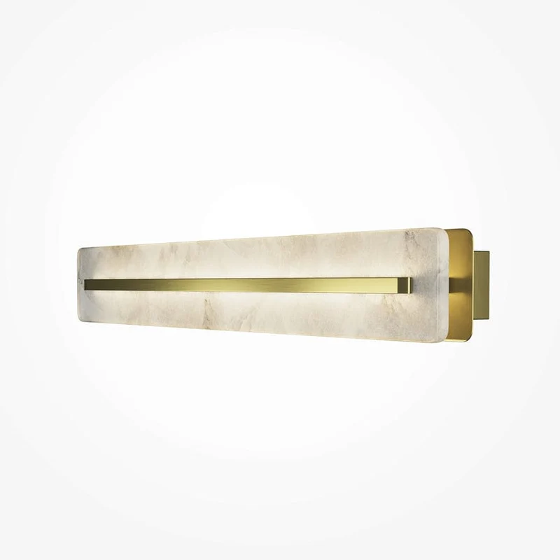 Barre LED Design Marbre Blanc