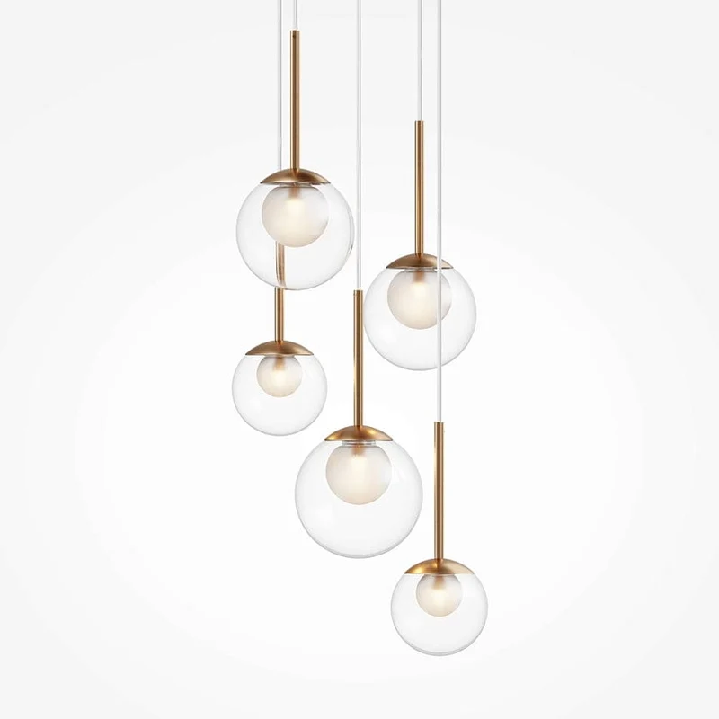 Lustre de Salon Boules en Verre