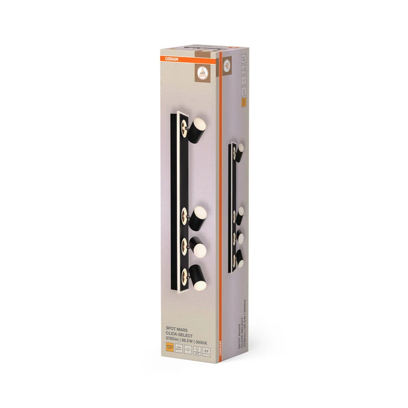 OSRAM DECOR SPOT MARS Plafonnier, 58,5W, 1.800lm, noir