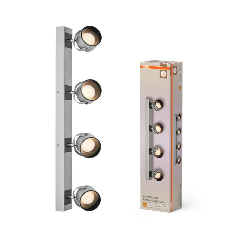 OSRAM DECOR SPOT JUPITER Plafonnier, 22W, 730lm, argenté