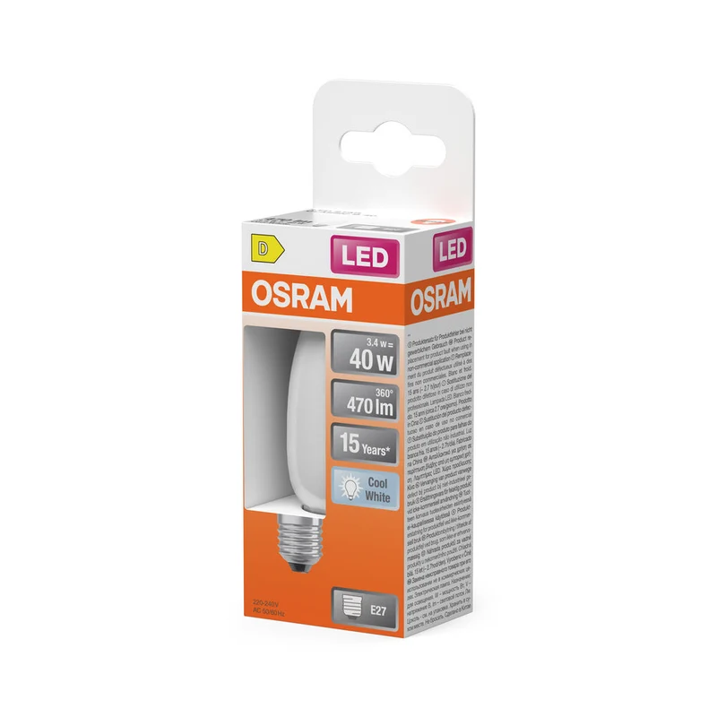 OSRAM LED STAR RÉTROFIT mat CLB non-dim 4W E27 470LM, E27