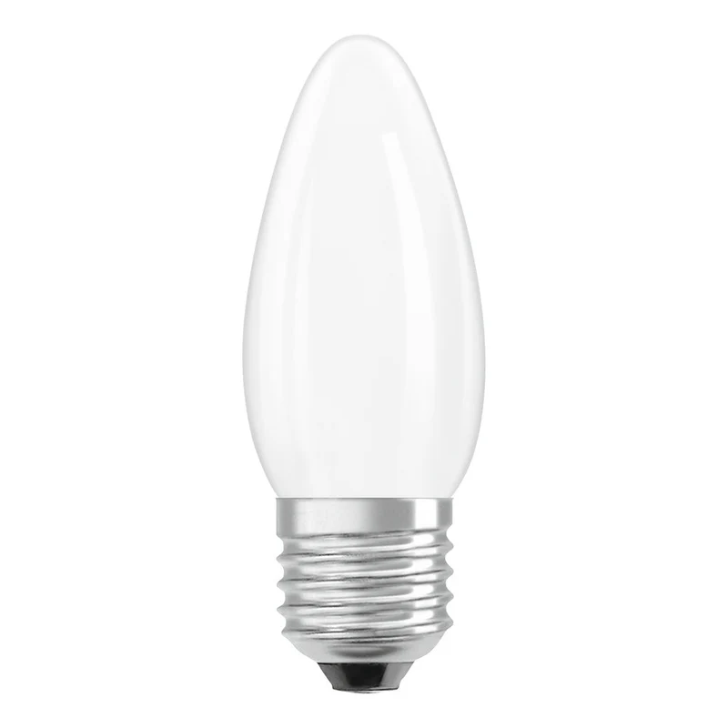 OSRAM lampes LED, forme classique de mini bougies, remplacement 25 watts, E27, forme B, 2700 Kelvin, blanc chaud, verre clair, paquet simple