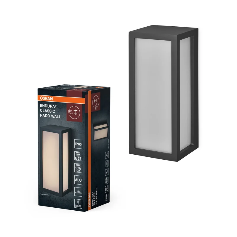 OSRAM ENDURA CLASSIC RADO W Applique murale extérieure, gris foncé