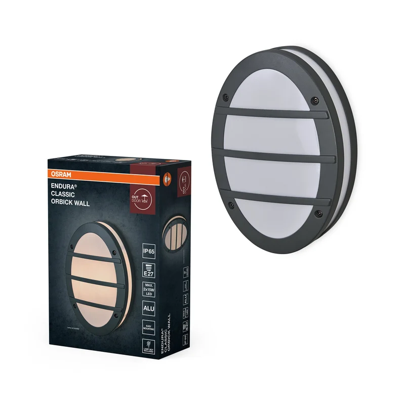 OSRAM ENDURA CLASSIC ORBICK W Applique murale extérieure, gris foncé