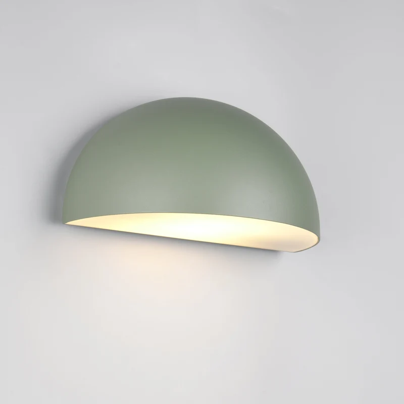 Lampe abat jour mural vert pastel
