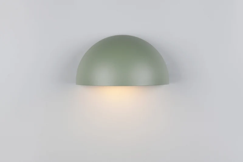 Lampe abat jour mural vert pastel