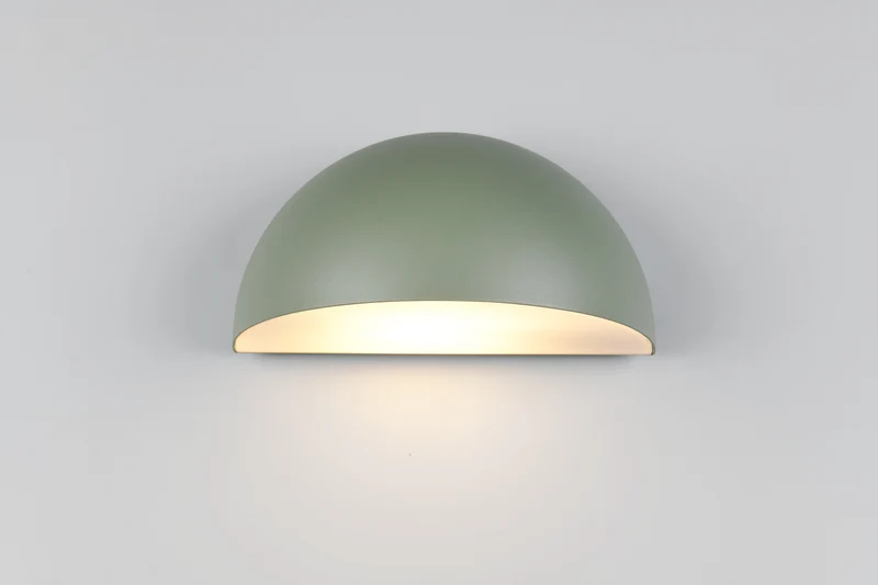 Lampe abat jour mural vert pastel