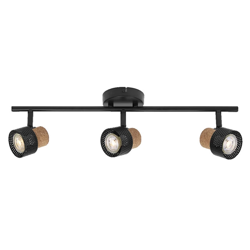 OSRAM DECOR SPOT CORK Plafonnier, 3 x 3,4W, 690lm, noir