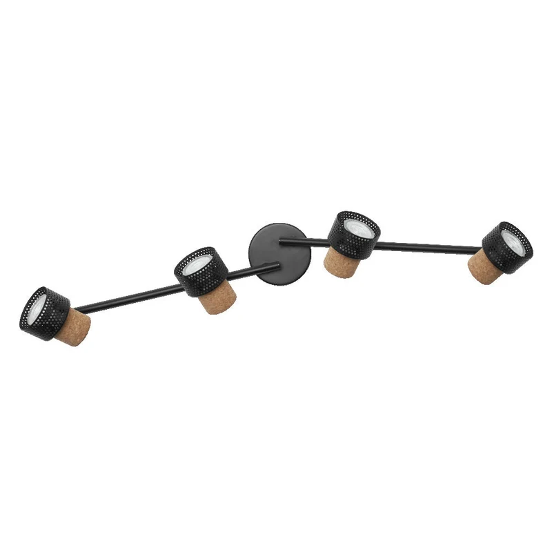 OSRAM DECOR SPOT CORK Plafonnier, 4 x 3,4W, 920lm, noir