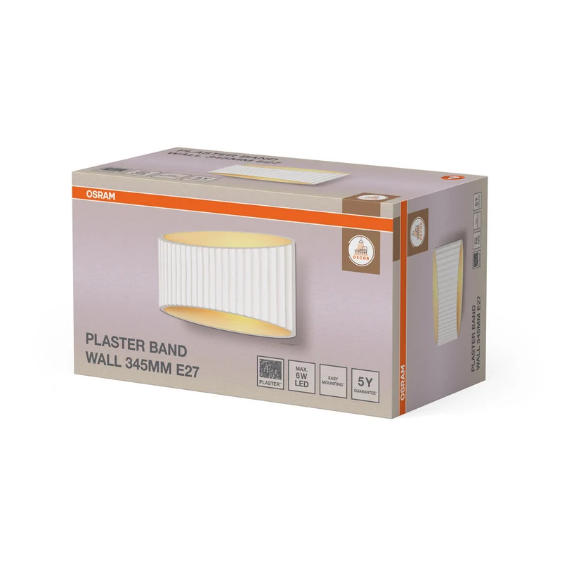 OSRAM DECOR Bande de plâtre Applique murale 290 1xE27 Blanc