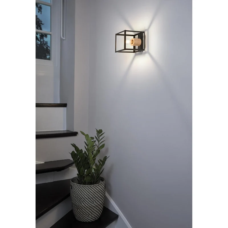 OSRAM DECOR Nairobi Applique murale, noir, douille E27