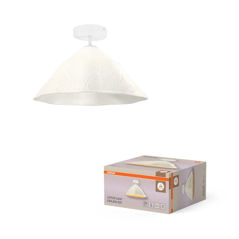 OSRAM DECOR Plafonnier Decor Lotus Leaf blanc, E27, 396 mm