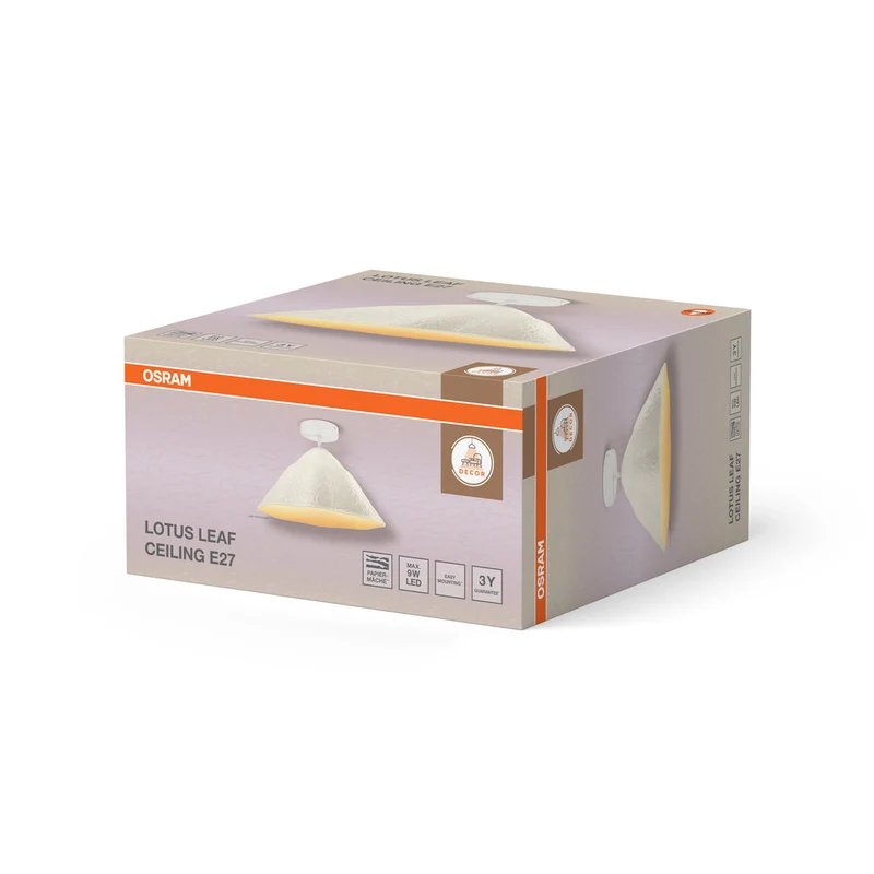 OSRAM DECOR Plafonnier Decor Lotus Leaf blanc, E27, 396 mm
