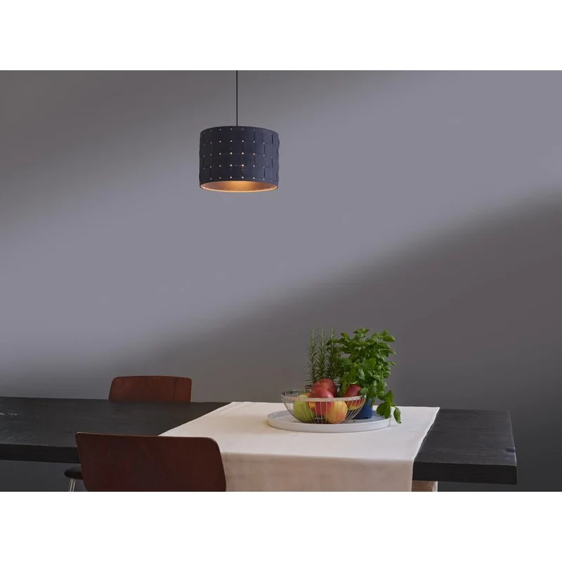 OSRAM DECOR Suspension Décor Tissage en feutre gris, E27, 280 mm