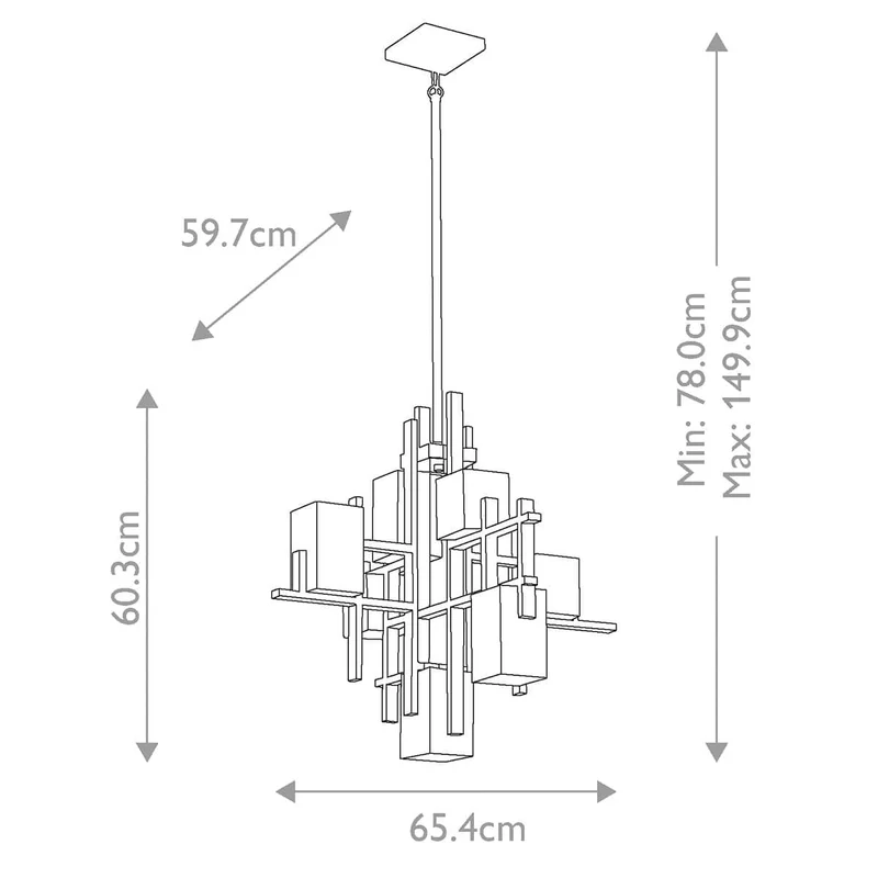 Lustre LED New York Moderne