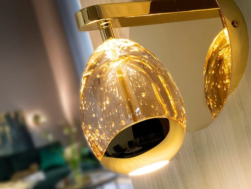 Luminaire Mural Style Italien Or