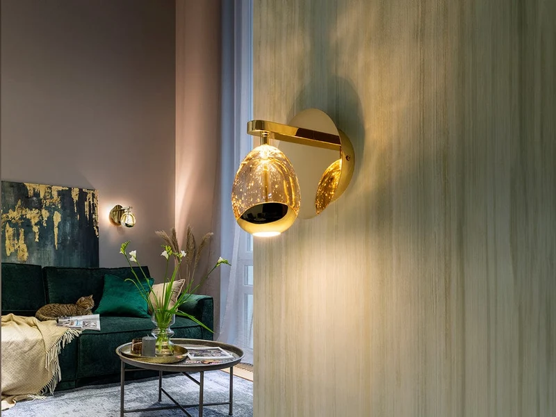 Luminaire Mural Style Italien Or