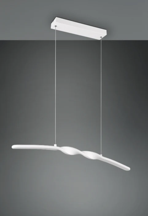 Suspension Blanche Arc Pour Table