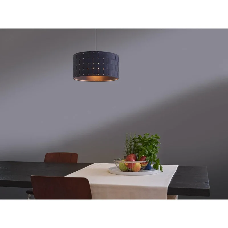 OSRAM DECOR Suspension Décor Tissage en feutre gris, E27, 380 mm