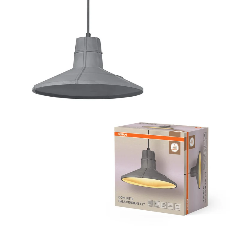 OSRAM DECOR Concrete Sala Beton-lampe suspension, E27, 325 mm
