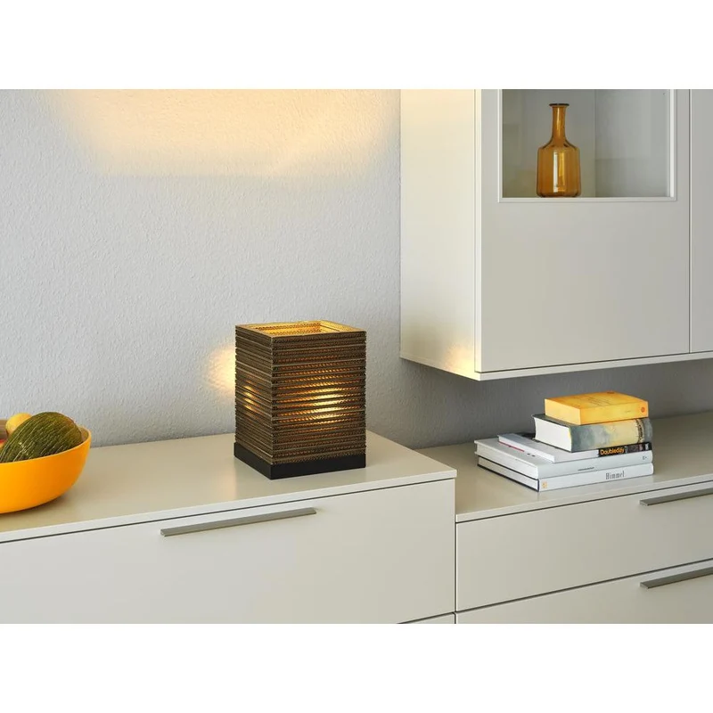 OSRAM DECOR Lampe de table Decor Carton Carré brun, E27