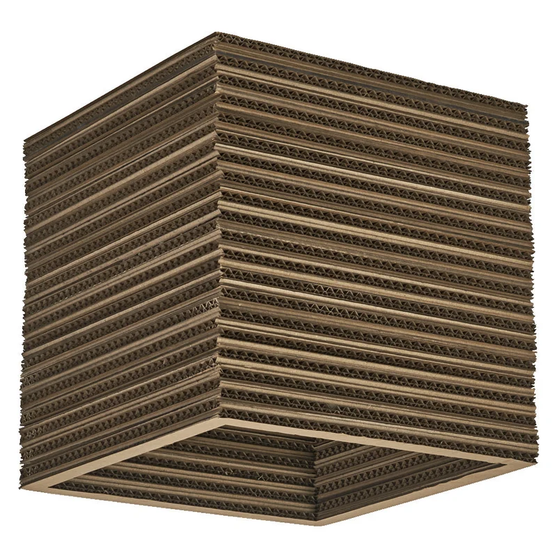 OSRAM DECOR Plafonnier Decor Carton Carré marron, E27