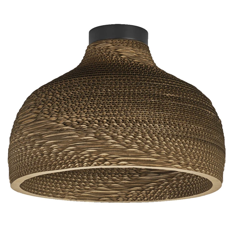 OSRAM DECOR Plafonnier Decor Chapeau en Carton marron, E27
