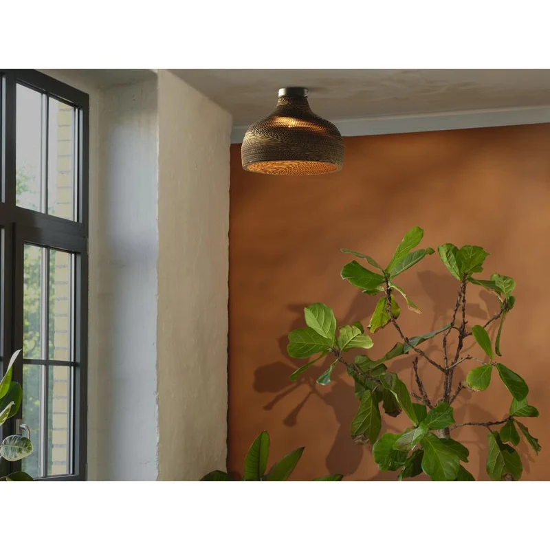 OSRAM DECOR Plafonnier Decor Chapeau en Carton marron, E27